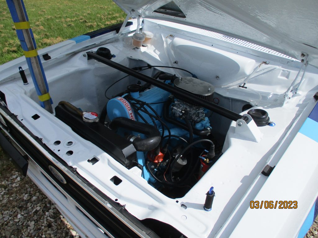Escort engine bay